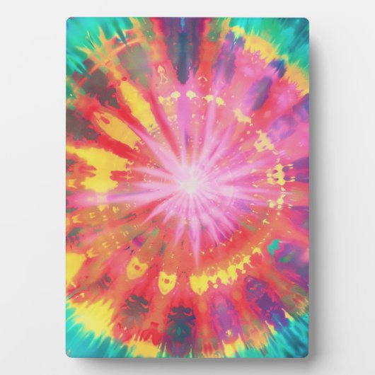 鮮やかカラフルタイ染色#1 フォトプラーク (正面)