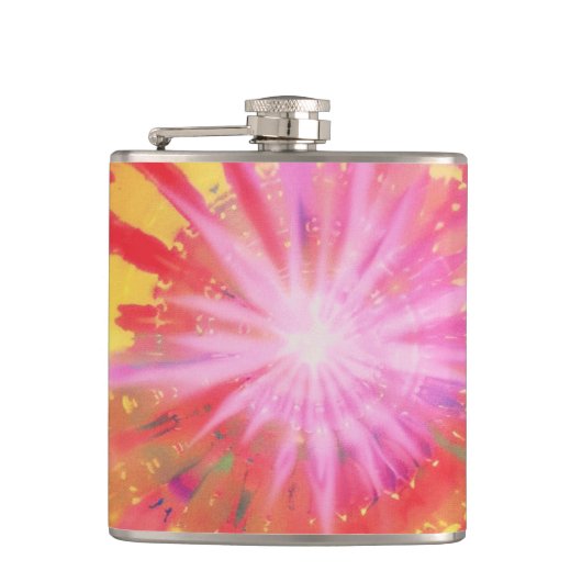 鮮やかカラフルタイ染色#1 フラスク (正面)