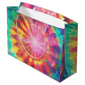 鮮やかカラフルタイ染色#1 ラージペーパーバッグ (裏面アングル)