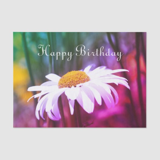 鮮やかカラフルデイジー 薄葉紙 (正面)