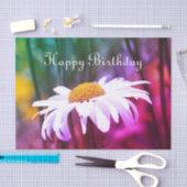 鮮やかカラフルデイジー 薄葉紙 (クラフト)