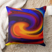 鮮やかカラフル抽象芸術旋回装飾用クッション クッション (ブランケット)