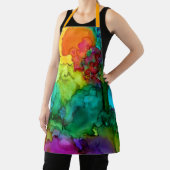 鮮やかカラフル抽象芸術絵を描の前掛 エプロン (インサイチュ)
