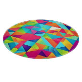 鮮やかカラフル抽象芸術 カッティングボード (角)