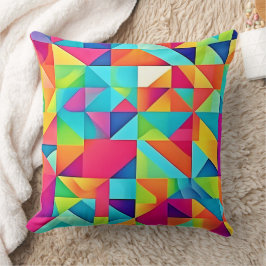 鮮やかカラフル抽象芸術 クッション