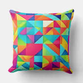 鮮やかカラフル抽象芸術 クッション (正面)