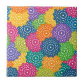 鮮やかカラフル抽象芸術 タイル (正面)