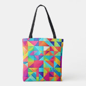 鮮やかカラフル抽象芸術 トートバッグ (裏面)