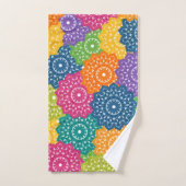 鮮やかカラフル抽象芸術 バスタオルセット (ハンドタオル)