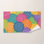 鮮やかカラフル抽象芸術 バスタオルセット (ハンドタオル)