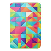 鮮やかカラフル抽象芸術 バスマット (正面縦)