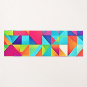 鮮やかカラフル抽象芸術 ヨガマット (正面(横))