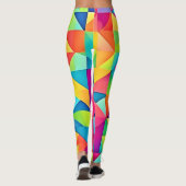 鮮やかカラフル抽象芸術 レギンス (裏面)