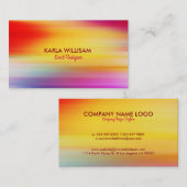 鮮やかカラフル抽象芸術 名刺 (正面/裏面)