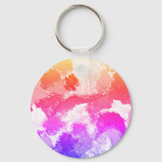 鮮やかカラフル数々の色の結び キーホルダー (正面)