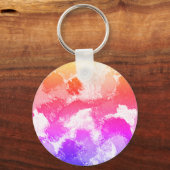 鮮やかカラフル数々の色の結び キーホルダー (正面)