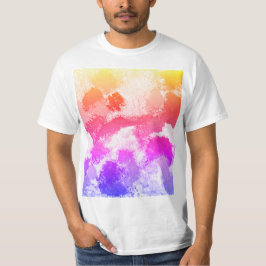 鮮やかカラフル数々の色の結び Tシャツ