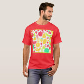鮮やかカラフル果柄 Tシャツ (正面フル)