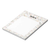 鮮やかカラフル水玉模様 ノートパッド (回転)