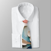 鮮やかカラフル渦巻形の抽象芸術絵を描のアートワーク ネクタイ (タイ)