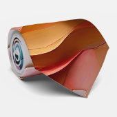 鮮やかカラフル渦巻形の抽象芸術絵を描のアートワーク ネクタイ (ロール)