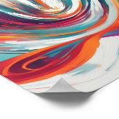 鮮やかカラフル芸術的ポスター ポスター (角)