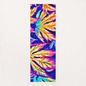 鮮やかカラフル葉Pattern ヨガマット (正面)