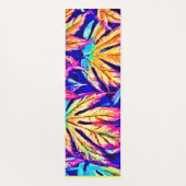 鮮やかカラフル葉Pattern ヨガマット (裏面)