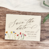 鮮やかカラフル野モダン花結婚病 セーブザデート