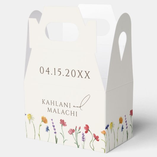 鮮やかカラフル野モダン花結婚病 フェイバーボックス (オープン)