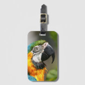 鮮やかカラフルMacaw ラゲッジタグ (正面縦)