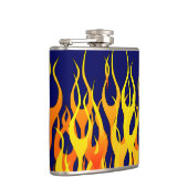 鮮やかクラシックレースフレイムオンネイビーブルー フラスク (右)