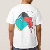 「鮮やかクリエイティブ絵を描・芸術向けスプレー Tシャツ (裏面)