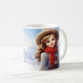 「鮮やかクリスマス・マグブライトとフェスティバル・ホリデー コーヒーマグカップ (正面右)