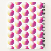 鮮やかグラデーション真珠の円 ノートブック (裏面)