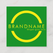 鮮やかコントラスト色、はっきりしたaモダン スクエア名刺 (正面)