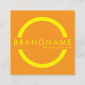 鮮やかコントラスト色、はっきりしたaモダン スクエア名刺 (正面)