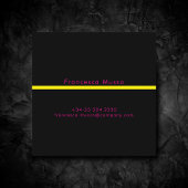 鮮やかコントラスト色、はっきりしたaモダン スクエア名刺