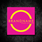 鮮やかコントラスト色、はっきりしたaモダン スクエア名刺