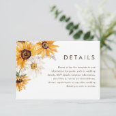 鮮やかサはっきりしたインフローラ結婚詳細 エンクロージャーカード (スタンド正面)