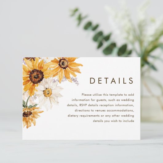 鮮やかサはっきりしたインフローラ結婚詳細 エンクロージャーカード (スタンド正面)