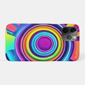 鮮やかサイケデリック渦 Case-Mate iPhoneケース (裏面(横))