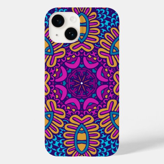 鮮やかサイケデリックTribal iPhoneケース Case-Mate iPhoneケース (裏面)