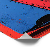 鮮やかサボスポップ・アートのアートTouchのよくはしゃぐプリント ポスター (角)