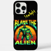 鮮やかサンセットフレームグリーンエイリアン Case-Mate iPhoneケース (裏面)