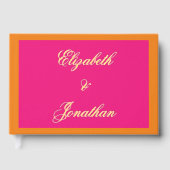 鮮やかサンライズミニマリストミックス&マッチ結婚ズ ゲストブック (正面)