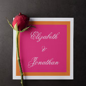 鮮やかサンライズミニマリストミックス&マッチ結婚ズ スタンダードカクテルナプキン