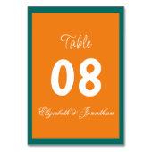 鮮やかサンライズミニマリストミックス&マッチ結婚ズ テーブルナンバー (正面)