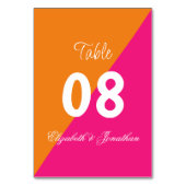 鮮やかサンライズミニマリストミックス&マッチ結婚ズ テーブルナンバー (正面)