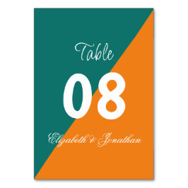 鮮やかサンライズミニマリストミックス&マッチ結婚ズ テーブルナンバー